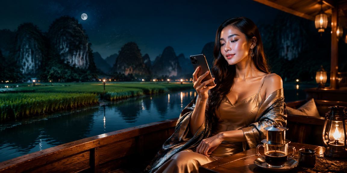 Người dùng chơi mobile casino tại Ninh Bình bên ly cà phê sáng sớm